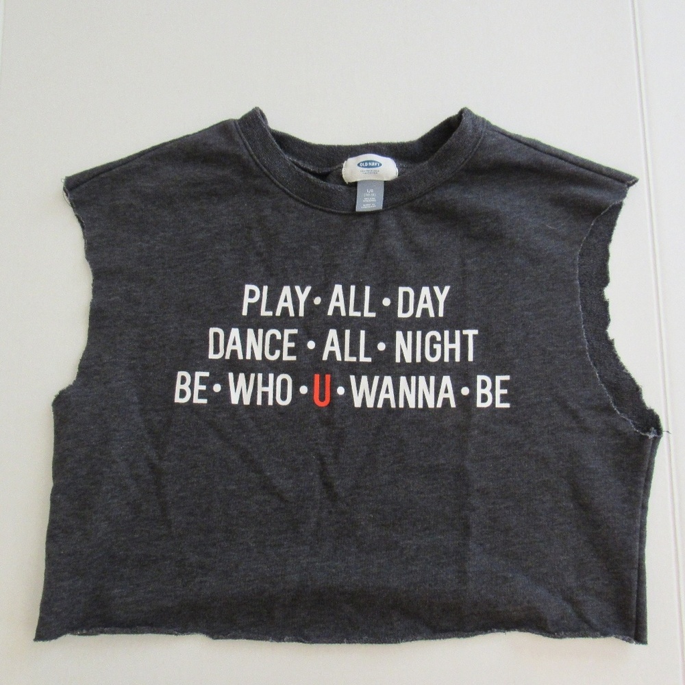 OLD NAVY (Size 10-12) Sleeveless Crop Top